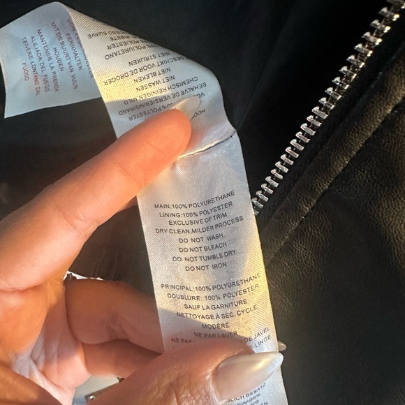 Leather look boohoo man jacket - Picture 11 of 11